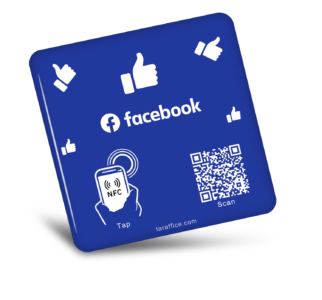 Plaque NFC Facebook en Epoxy