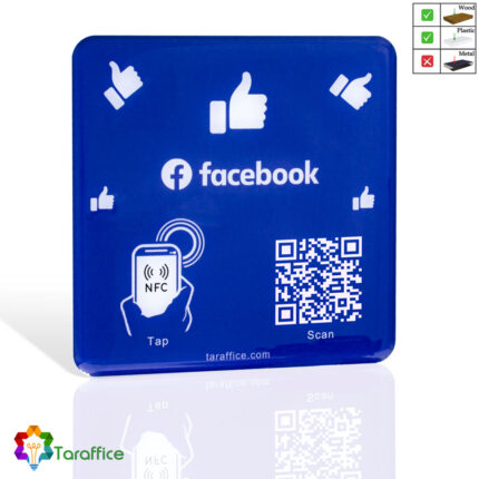 Plaque NFC Facebook en Epoxy