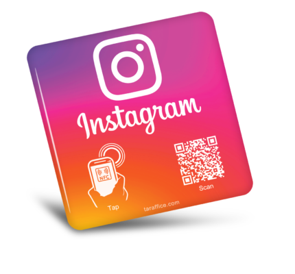 Plaque NFC Instagram